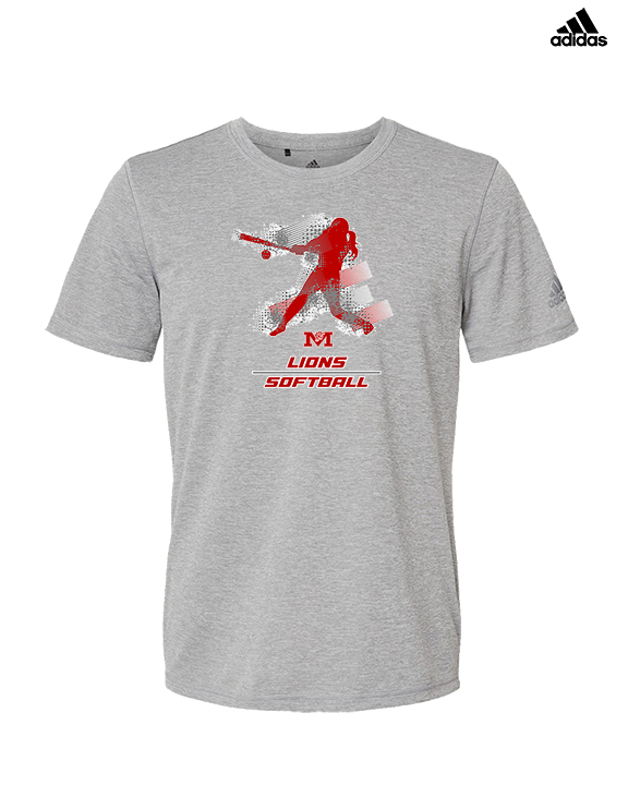 Marshall HS Softball Swing - Mens Adidas Performance Shirt
