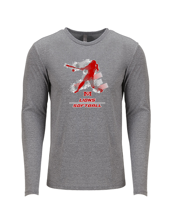 Marshall HS Softball Swing - Tri - Blend Long Sleeve