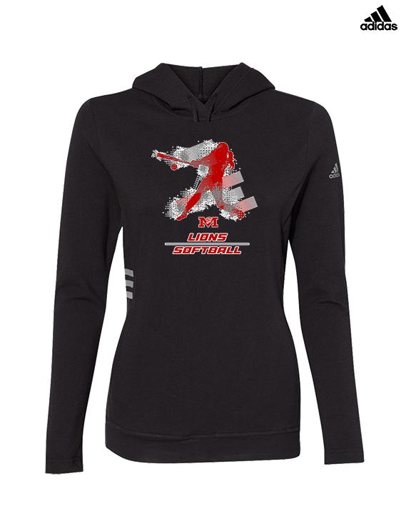 Marshall HS Softball Swing - Womens Adidas Hoodie