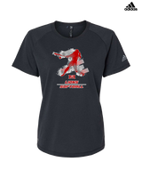 Marshall HS Softball Swing - Womens Adidas Performance Shirt