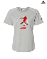 Marshall HS Softball Swing - Womens Adidas Performance Shirt