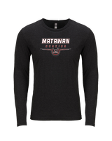 Matawan HS Football Design - Tri-Blend Long Sleeve