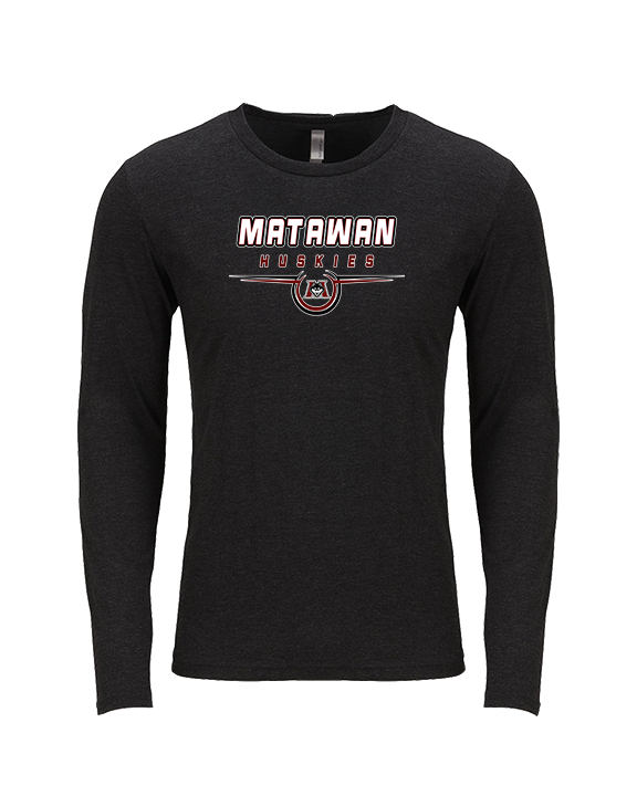 Matawan HS Football Design - Tri-Blend Long Sleeve