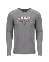 Matawan HS Football Design - Tri-Blend Long Sleeve