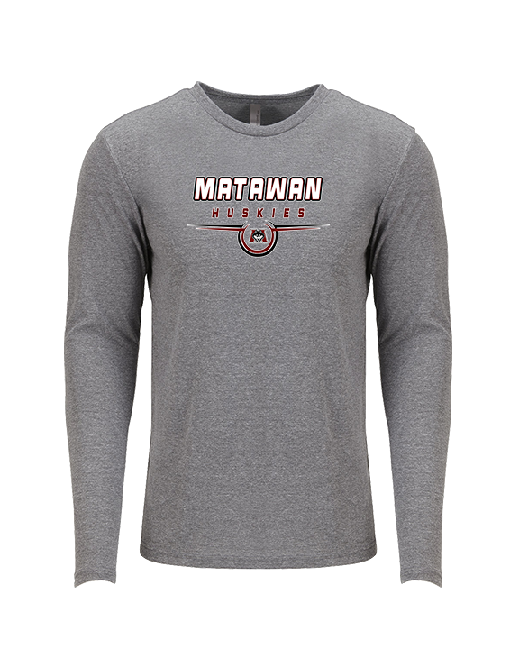 Matawan HS Football Design - Tri-Blend Long Sleeve