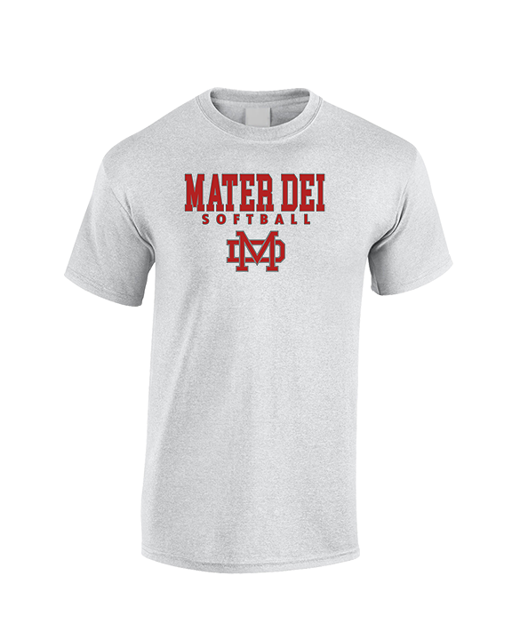 Mater Dei HS Softball Block - Cotton T-Shirt