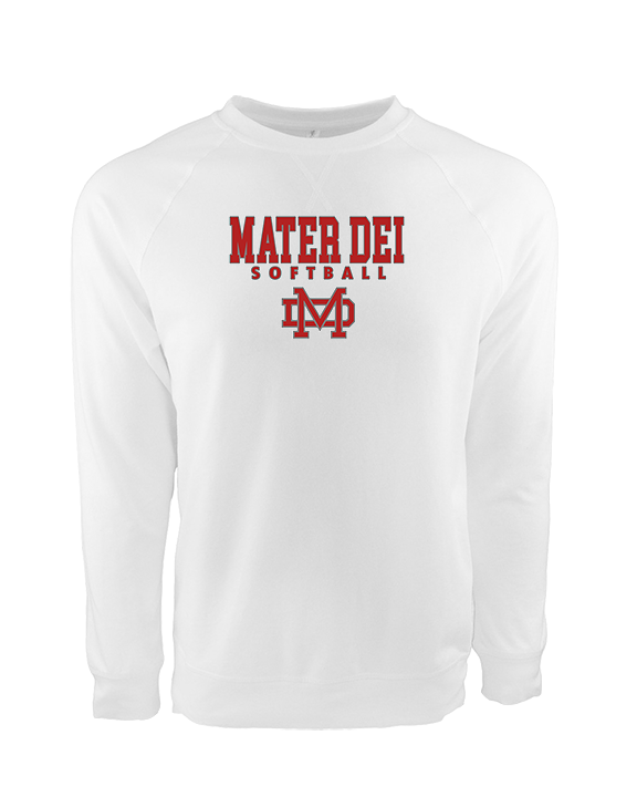 Mater Dei HS Softball Block - Crewneck Sweatshirt