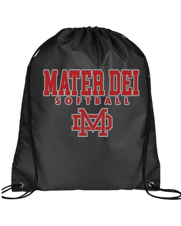 Mater Dei HS Softball Block - Drawstring Bag
