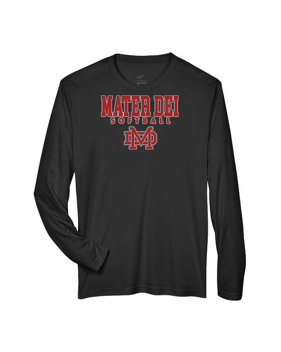 Mater Dei HS Softball Block - Performance Longsleeve