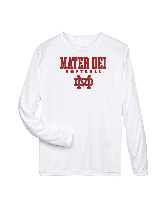 Mater Dei HS Softball Block - Performance Longsleeve