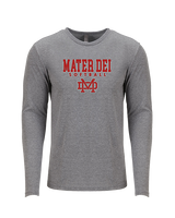Mater Dei HS Softball Block - Tri-Blend Long Sleeve