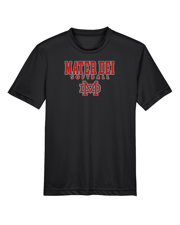 Mater Dei HS Softball Block - Youth Performance Shirt