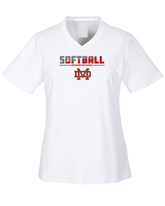 Mater Dei HS Softball Cut - Womens Performance Shirt