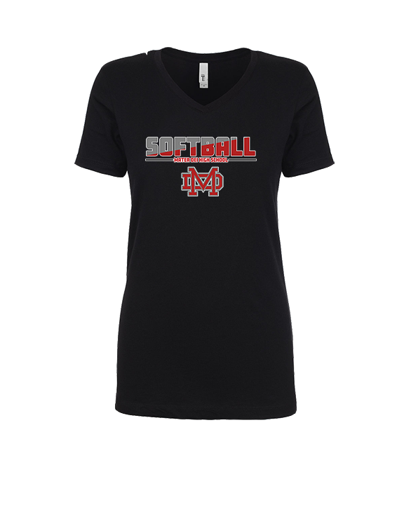 Mater Dei HS Softball Cut - Womens Vneck