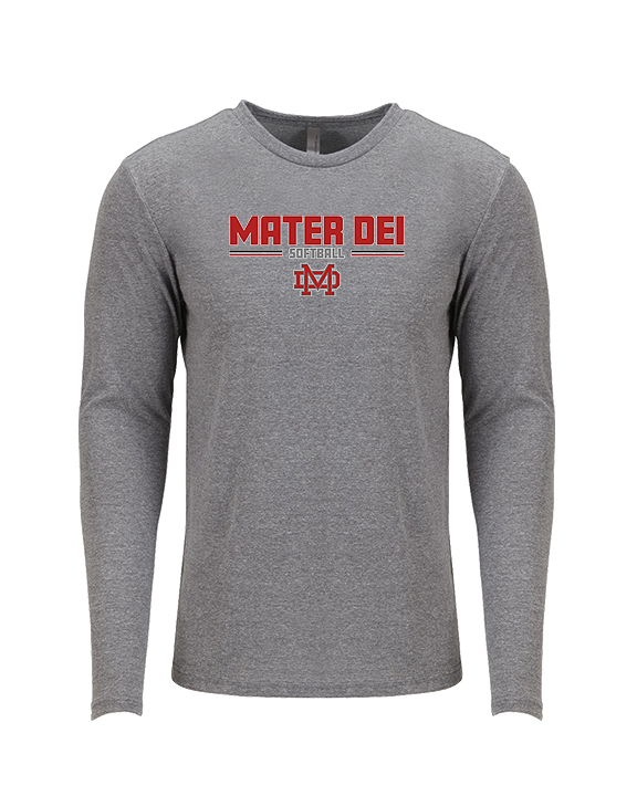 Mater Dei HS Softball Keen - Tri-Blend Long Sleeve