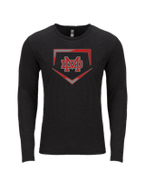 Mater Dei HS Softball Plate - Tri-Blend Long Sleeve