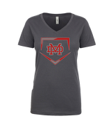 Mater Dei HS Softball Plate - Womens Vneck