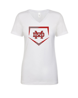 Mater Dei HS Softball Plate - Womens Vneck