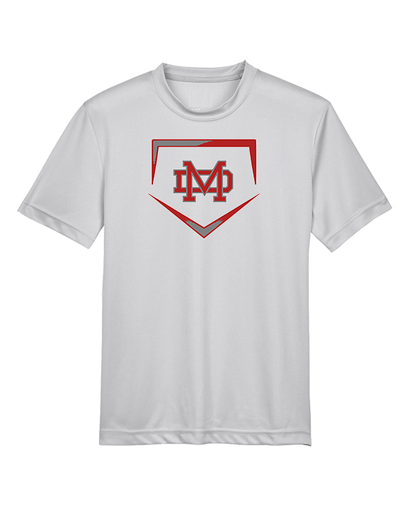 Mater Dei HS Softball Plate - Youth Performance Shirt