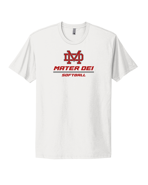 Mater Dei HS Softball Split - Mens Select Cotton T-Shirt
