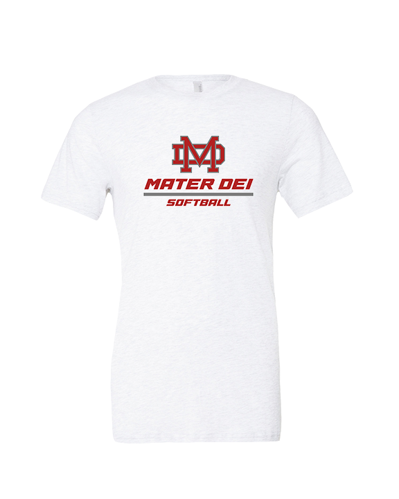 Mater Dei HS Softball Split - Tri-Blend Shirt