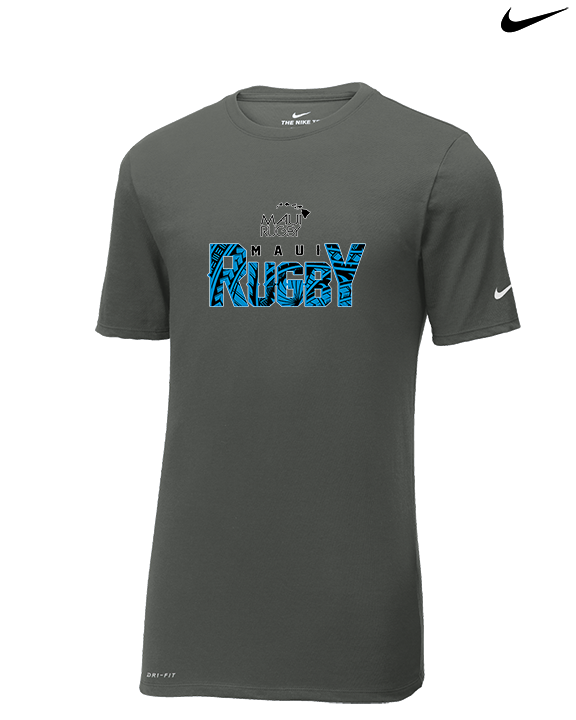 Maui Rugby Club Splatter - Mens Nike Cotton Poly Tee