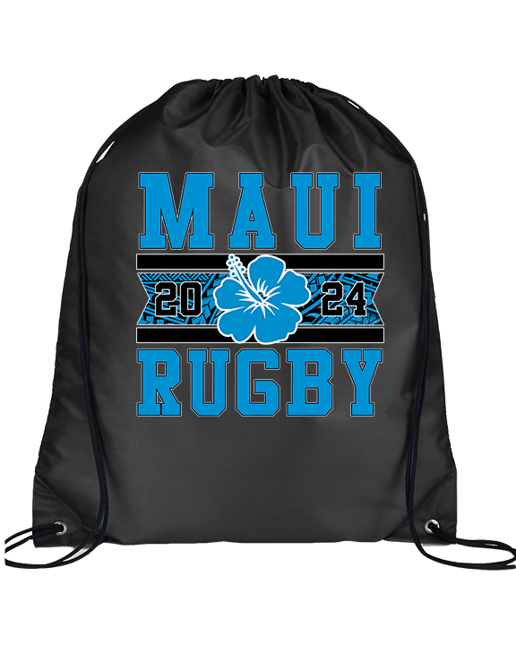 Maui Rugby Club Stamp - Drawstring Bag