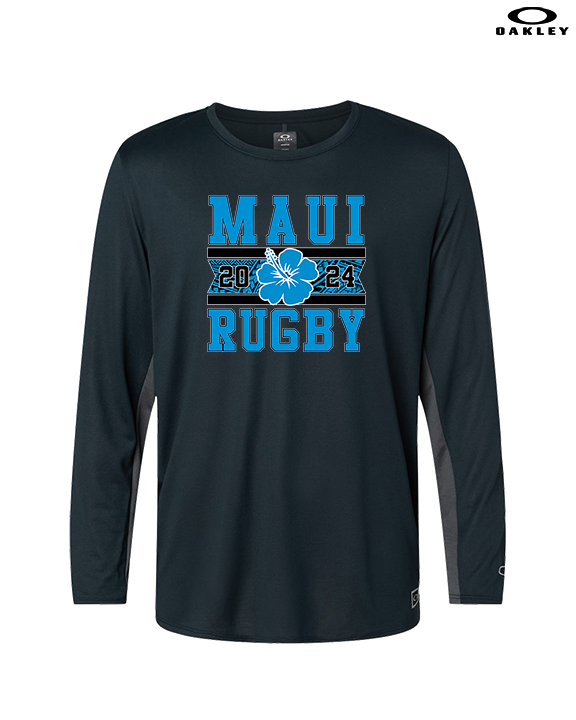 Maui Rugby Club Stamp - Mens Oakley Longsleeve