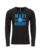 Maui Rugby Club Stamp - Tri-Blend Long Sleeve