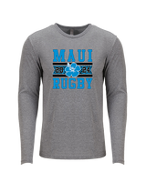 Maui Rugby Club Stamp - Tri-Blend Long Sleeve