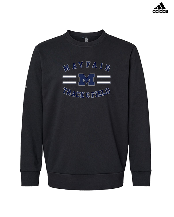 Mayfair HS Track & Field Curve - Mens Adidas Crewneck