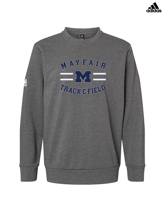 Mayfair HS Track & Field Curve - Mens Adidas Crewneck