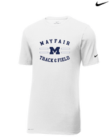 Mayfair HS Track & Field Curve - Mens Nike Cotton Poly Tee