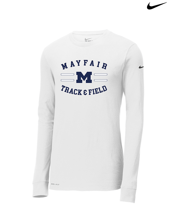 Mayfair HS Track & Field Curve - Mens Nike Longsleeve