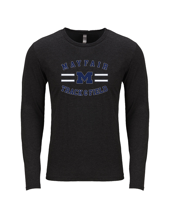 Mayfair HS Track & Field Curve - Tri - Blend Long Sleeve