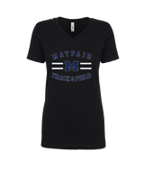 Mayfair HS Track & Field Curve - Womens V-Neck