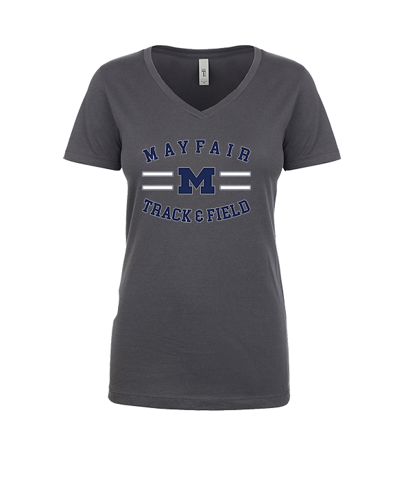 Mayfair HS Track & Field Curve - Womens V-Neck