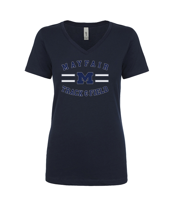 Mayfair HS Track & Field Curve - Womens V-Neck
