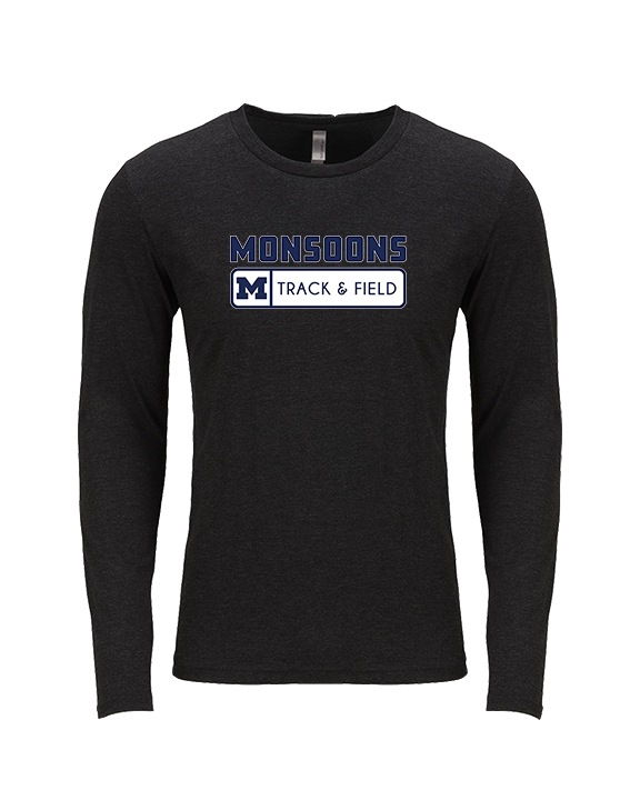 Mayfair HS Track & Field Pennant - Tri - Blend Long Sleeve