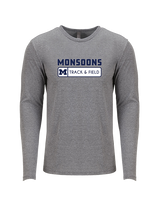 Mayfair HS Track & Field Pennant - Tri - Blend Long Sleeve