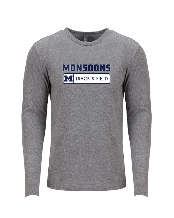 Mayfair HS Track & Field Pennant - Tri - Blend Long Sleeve