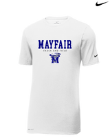Mayfair HS Track and Field Block - Mens Nike Cotton Poly Tee