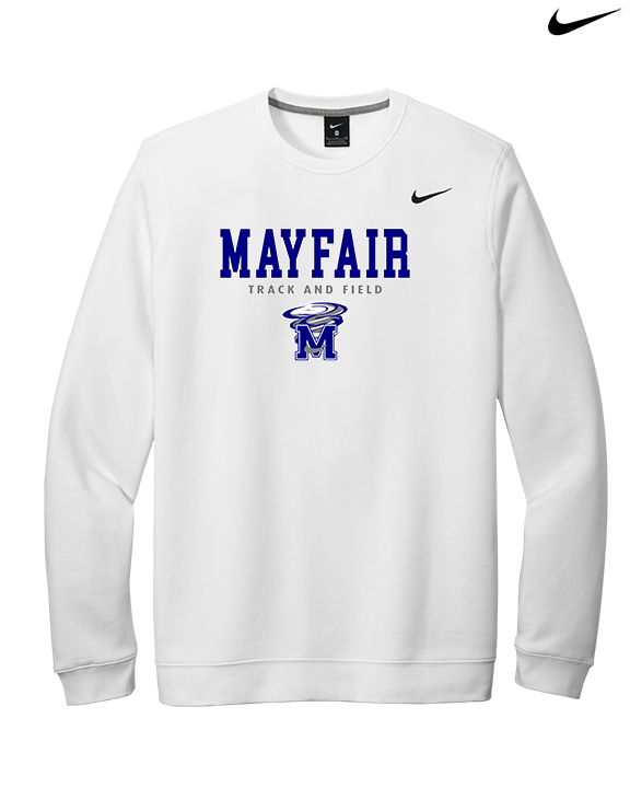 Mayfair HS Track and Field Block - Mens Nike Crewneck