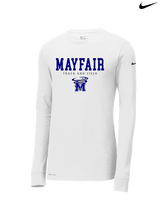 Mayfair HS Track and Field Block - Mens Nike Longsleeve