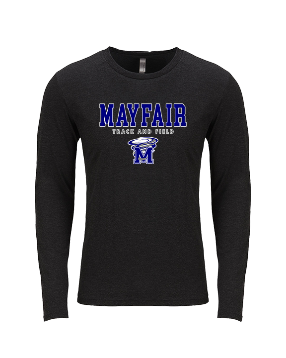 Mayfair HS Track and Field Block - Tri-Blend Long Sleeve