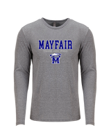 Mayfair HS Track and Field Block - Tri-Blend Long Sleeve