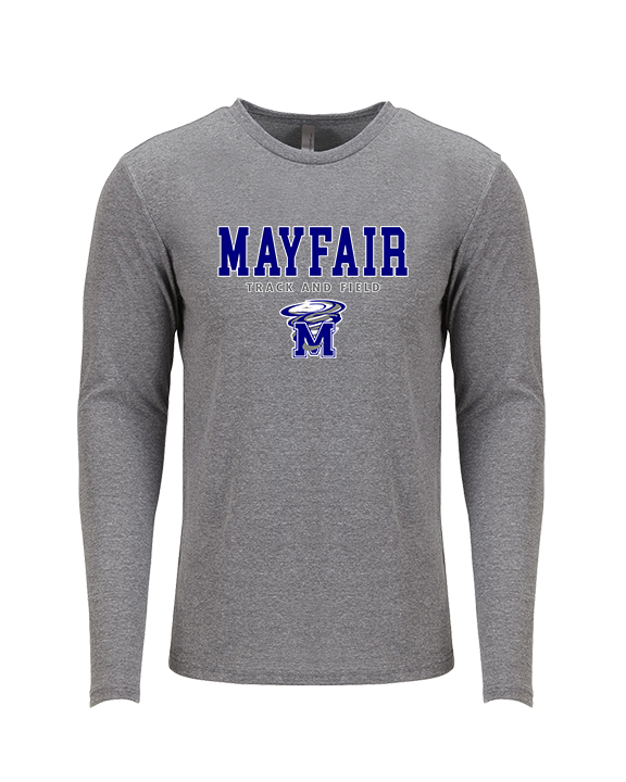 Mayfair HS Track and Field Block - Tri-Blend Long Sleeve