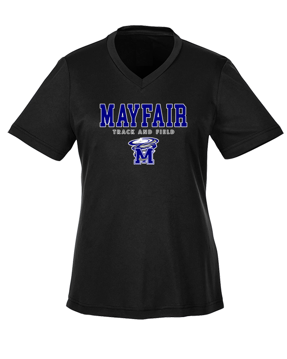 Mayfair HS Track and Field Block - Womens Performance Shirt