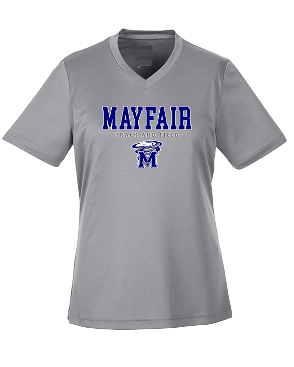 Mayfair HS Track and Field Block - Womens Performance Shirt