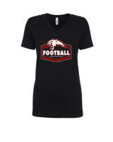 Medical Lake Middle School Football Board - Womens V-Neck